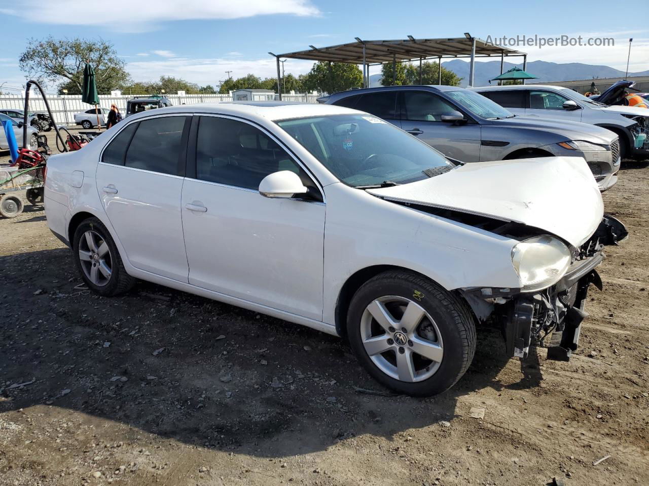 2009 Volkswagen Jetta Se White vin: 3VWRZ71K49M097880