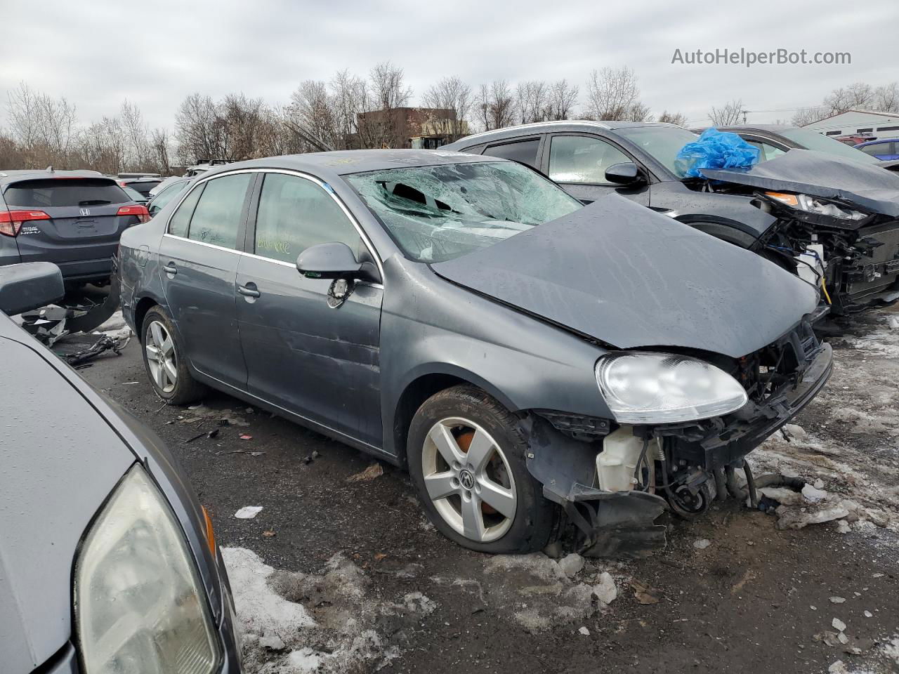 2009 Volkswagen Jetta Se Серый vin: 3VWRZ71K69M023487