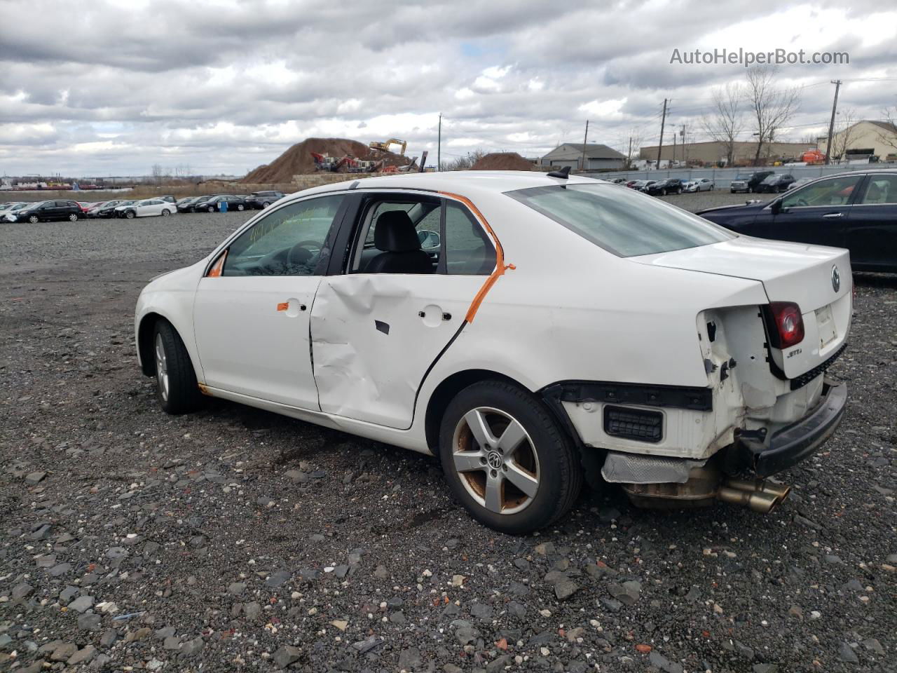 2009 Volkswagen Jetta Se White vin: 3VWRZ71K69M038491