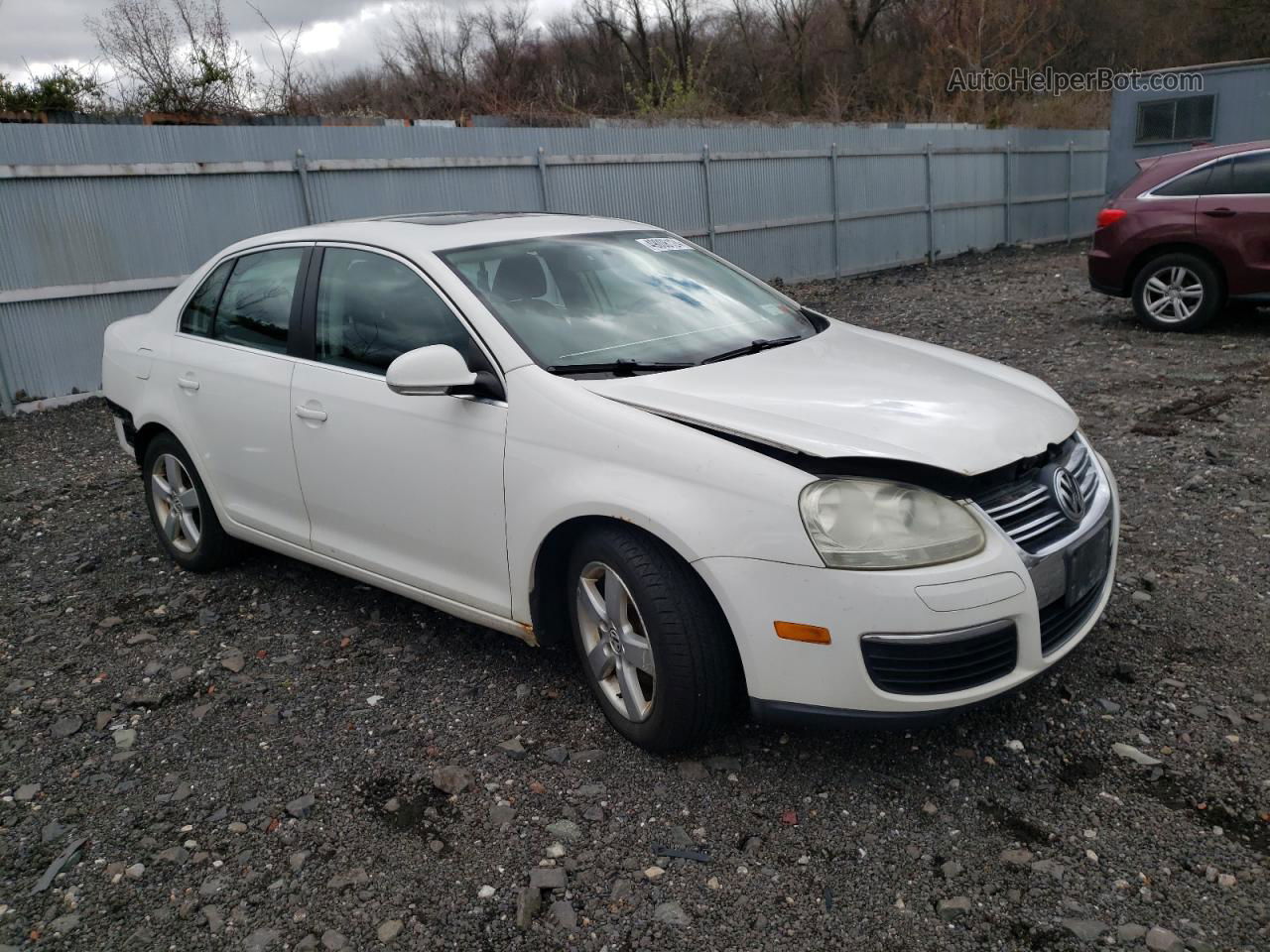 2009 Volkswagen Jetta Se White vin: 3VWRZ71K69M038491