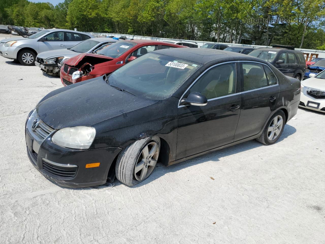 2009 Volkswagen Jetta Se Black vin: 3VWRZ71K79M054926