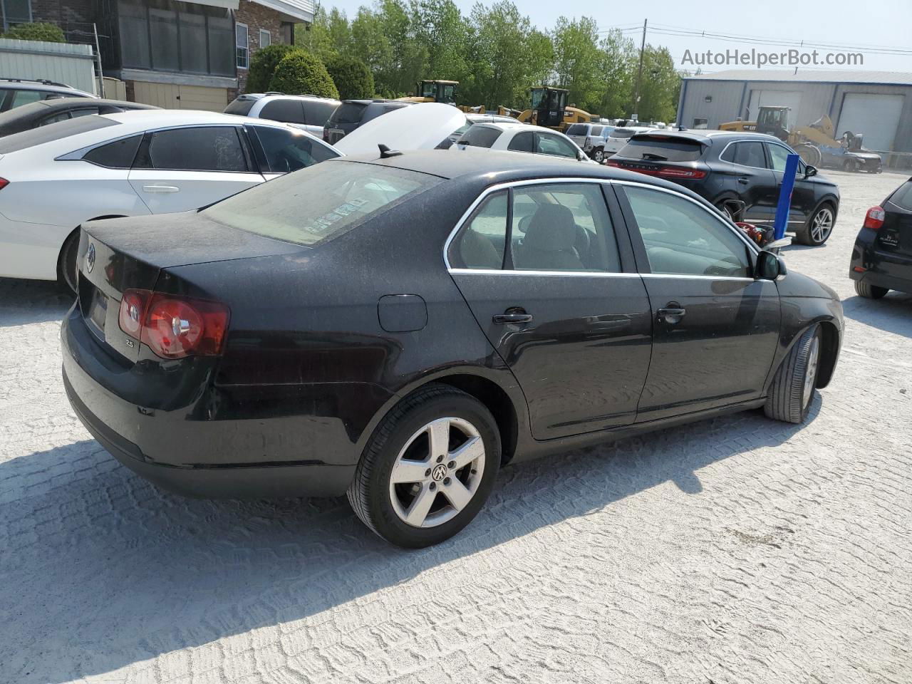 2009 Volkswagen Jetta Se Black vin: 3VWRZ71K79M054926