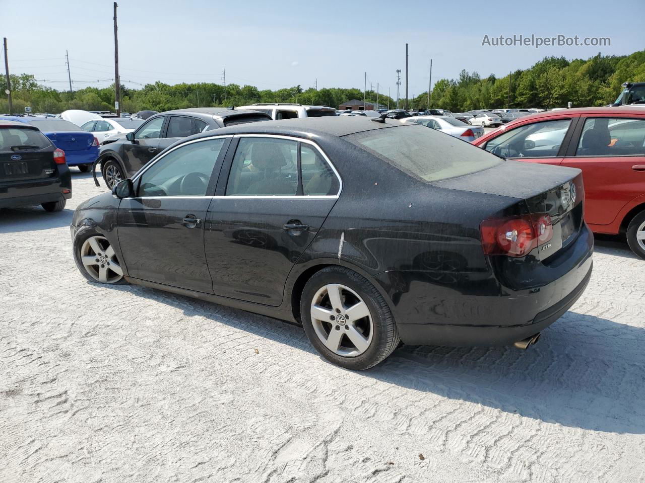 2009 Volkswagen Jetta Se Black vin: 3VWRZ71K79M054926