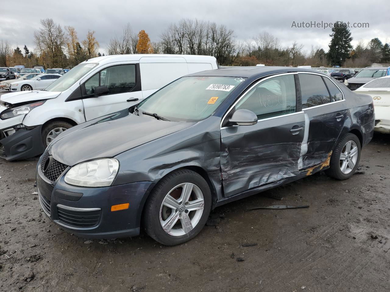 2009 Volkswagen Jetta Se Gray vin: 3VWRZ71K79M097131