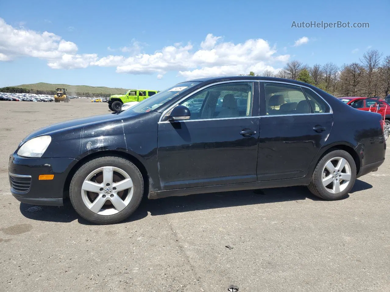 2009 Volkswagen Jetta Se Черный vin: 3VWRZ71K89M145722