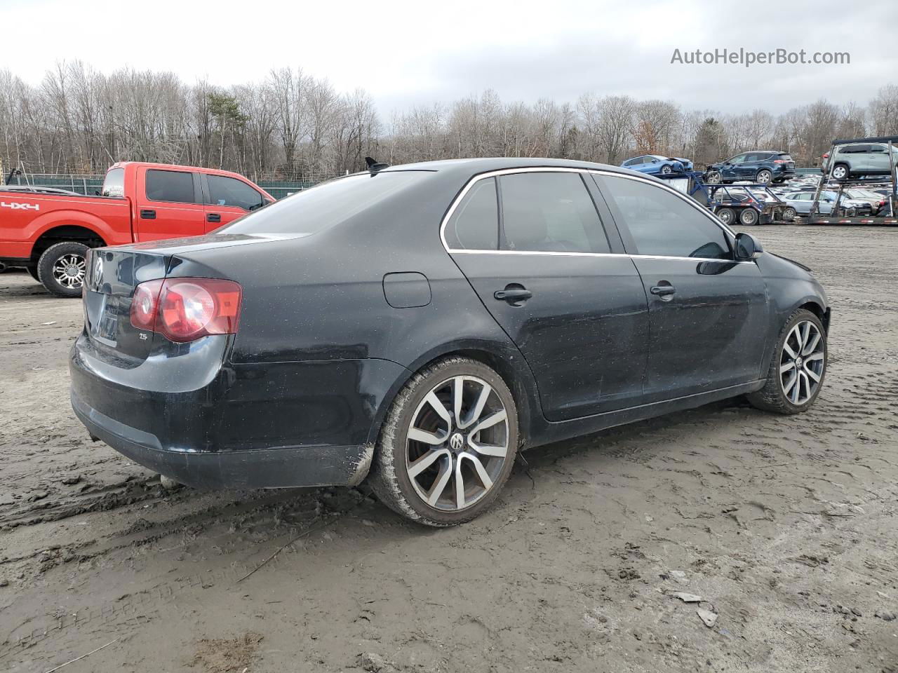 2009 Volkswagen Jetta Se Black vin: 3VWRZ71K99M154655