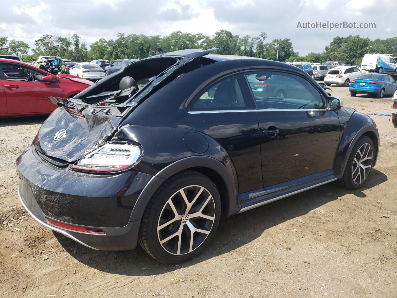 2016 Volkswagen Beetle Dune Черный vin: 3VWS17AT2GM631800