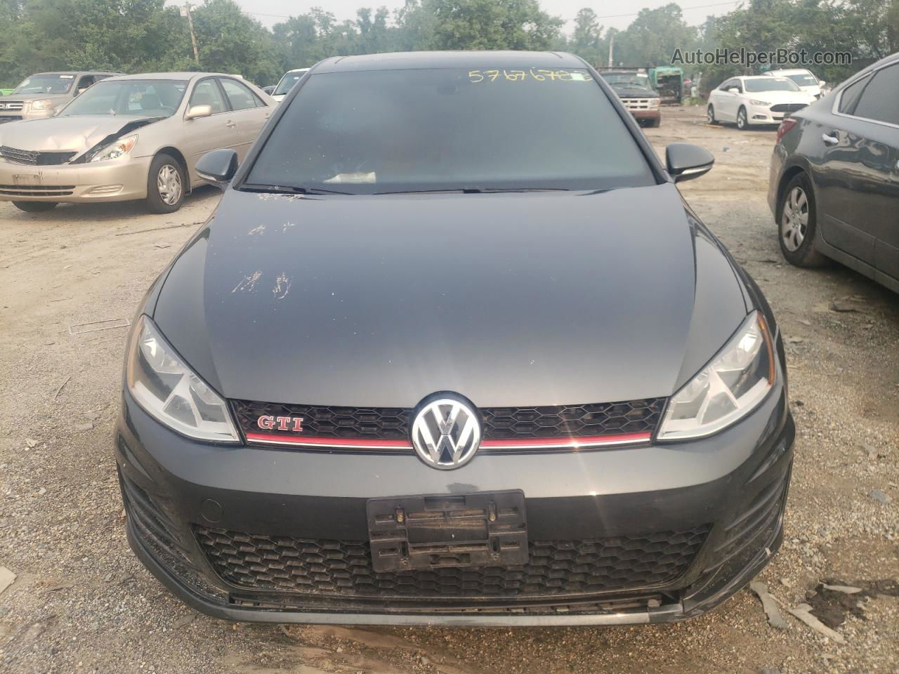 2015 Volkswagen Gti  Gray vin: 3VWT47AU2FM103421