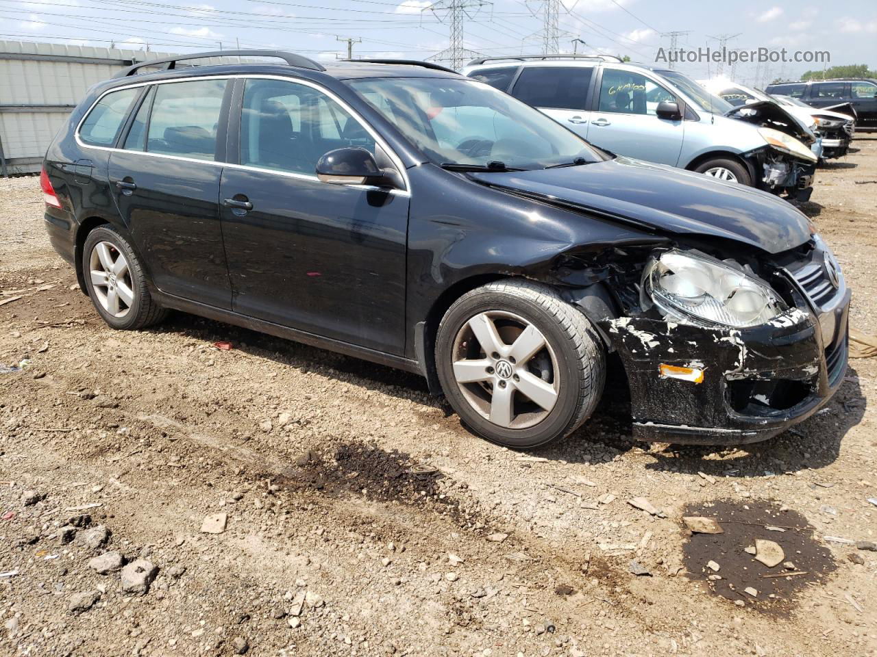 2009 Volkswagen Jetta Se Black vin: 3VWTM71K39M269465