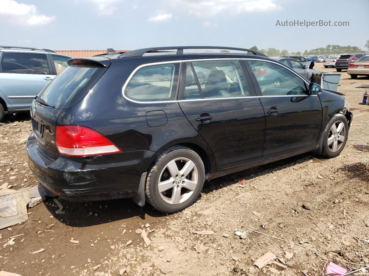 2009 Volkswagen Jetta Se Черный vin: 3VWTM71K39M269465