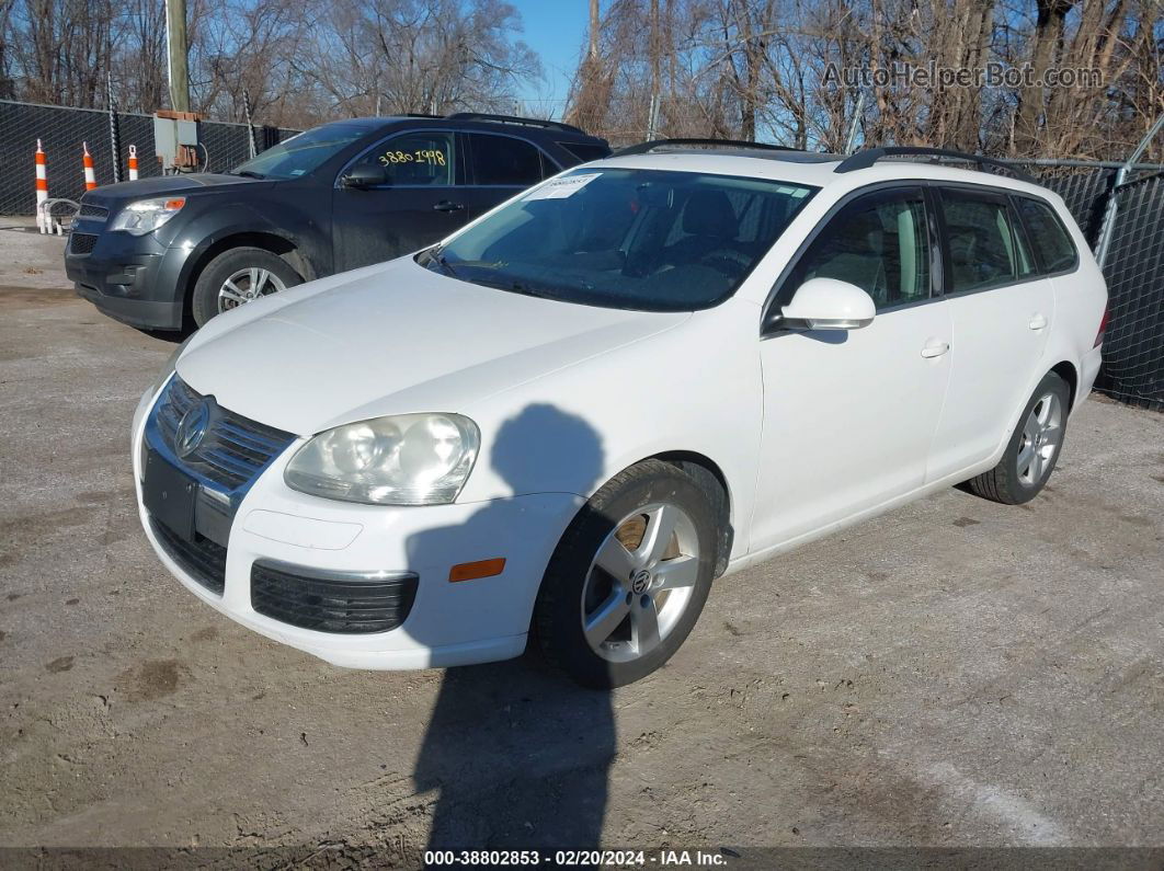 2009 Volkswagen Jetta 2.5l Se White vin: 3VWTM71K99M270278