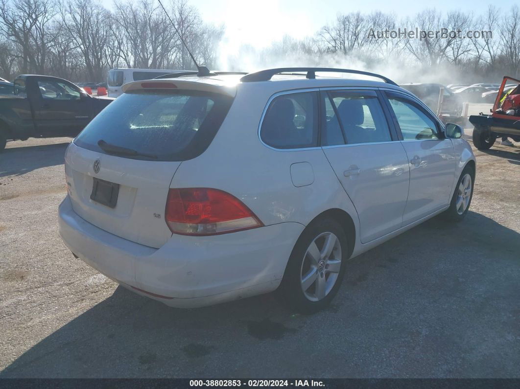 2009 Volkswagen Jetta 2.5l Se White vin: 3VWTM71K99M270278