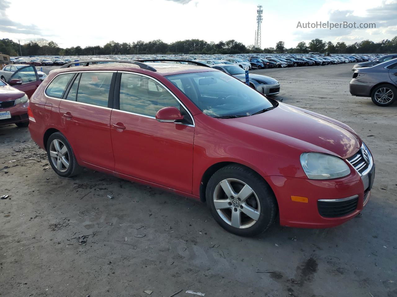 2009 Volkswagen Jetta Se Red vin: 3VWTM71KX9M251951