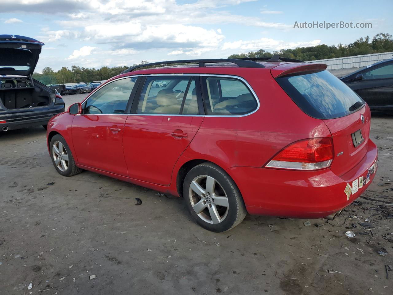 2009 Volkswagen Jetta Se Red vin: 3VWTM71KX9M251951