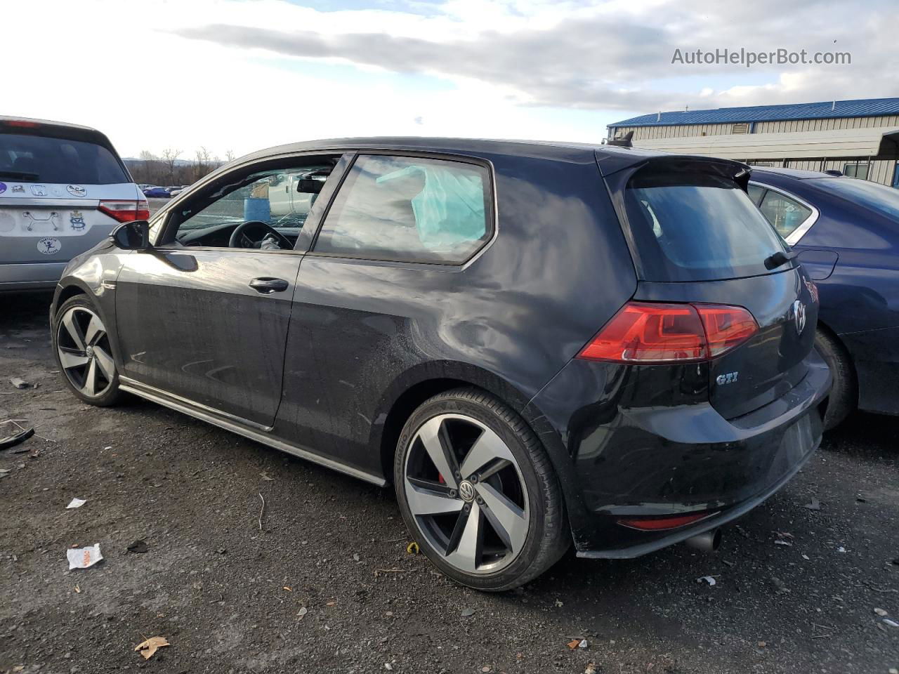 2015 Volkswagen Gti  Black vin: 3VWTT7AU0FM022016