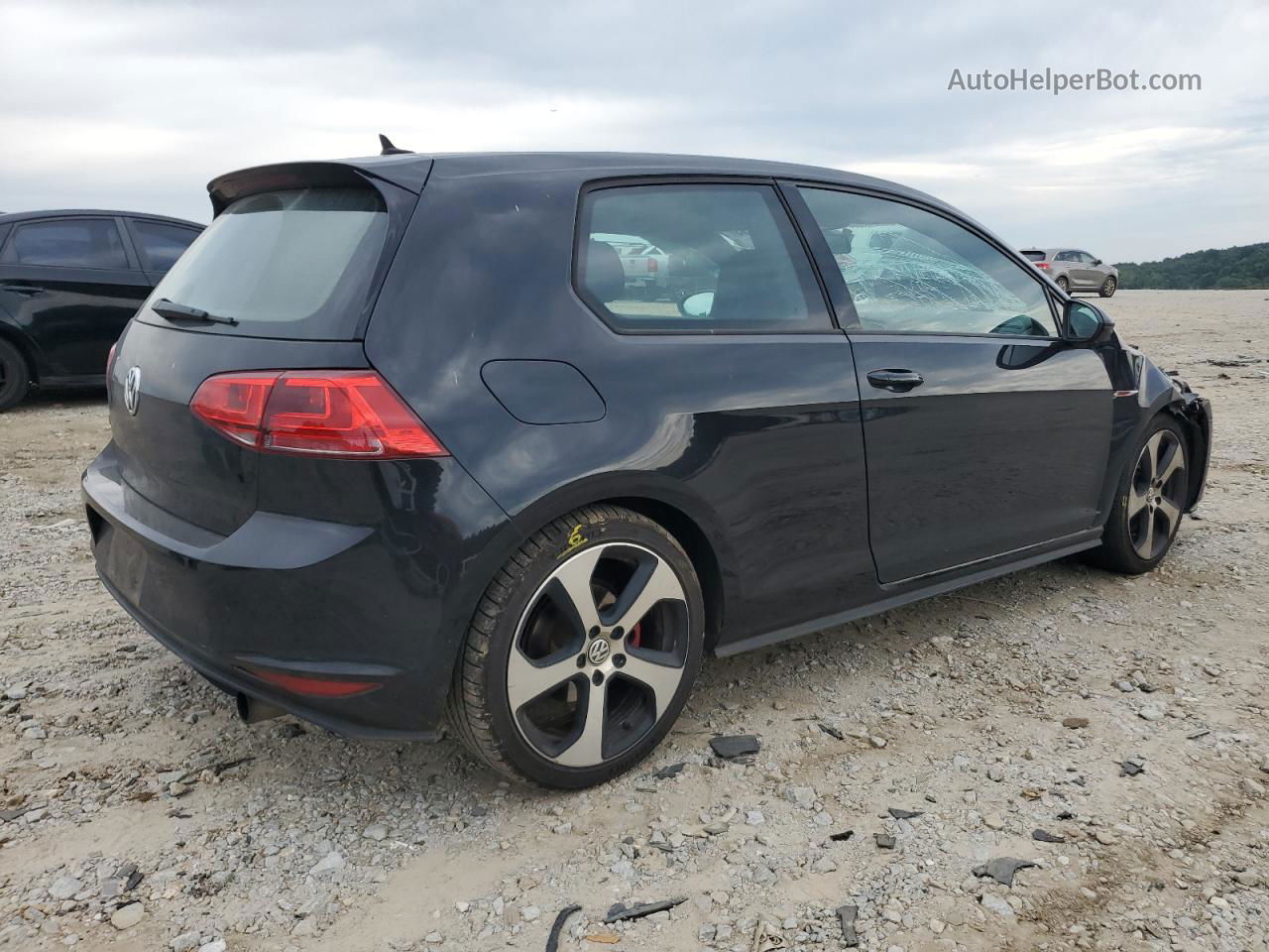 2015 Volkswagen Gti  Black vin: 3VWTT7AU0FM036109