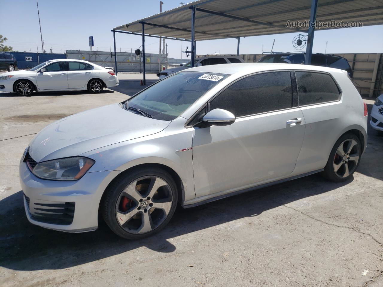 2015 Volkswagen Gti  Silver vin: 3VWTT7AU0FM071961