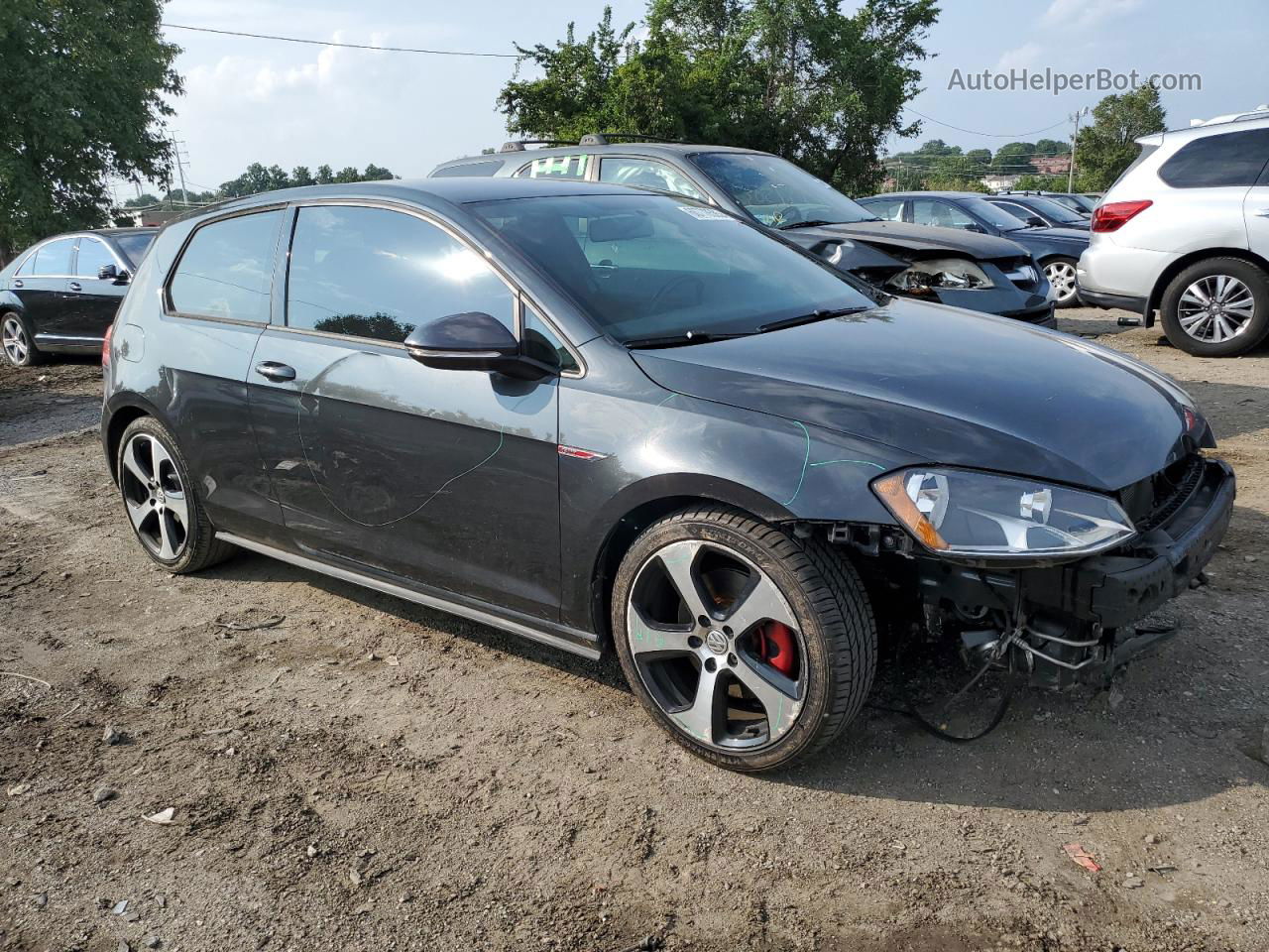 2016 Volkswagen Gti S/se Gray vin: 3VWTT7AU0GM001166