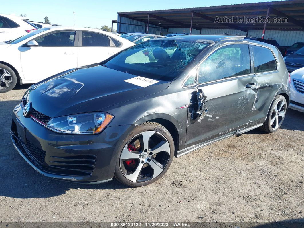 2016 Volkswagen Golf Gti Se 2-door Gray vin: 3VWTT7AU0GM011437