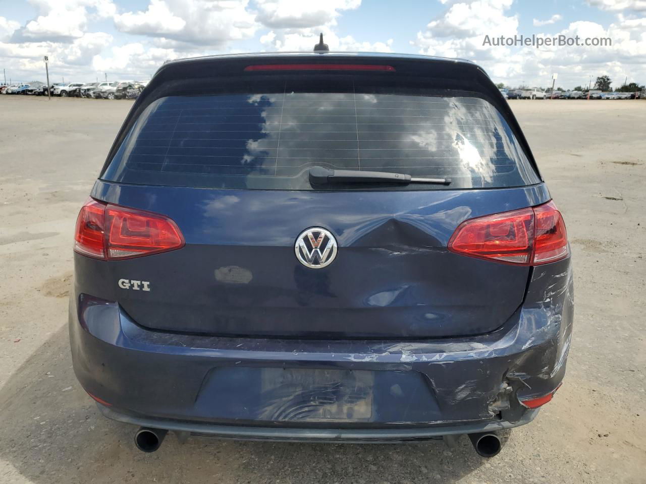 2015 Volkswagen Gti  Blue vin: 3VWTT7AU1FM038046