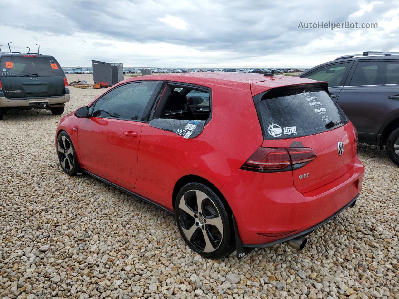 2015 Volkswagen Gti  Red vin: 3VWTT7AU1FM051587