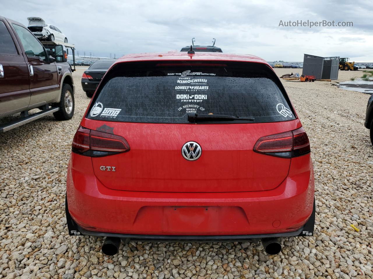 2015 Volkswagen Gti  Red vin: 3VWTT7AU1FM051587