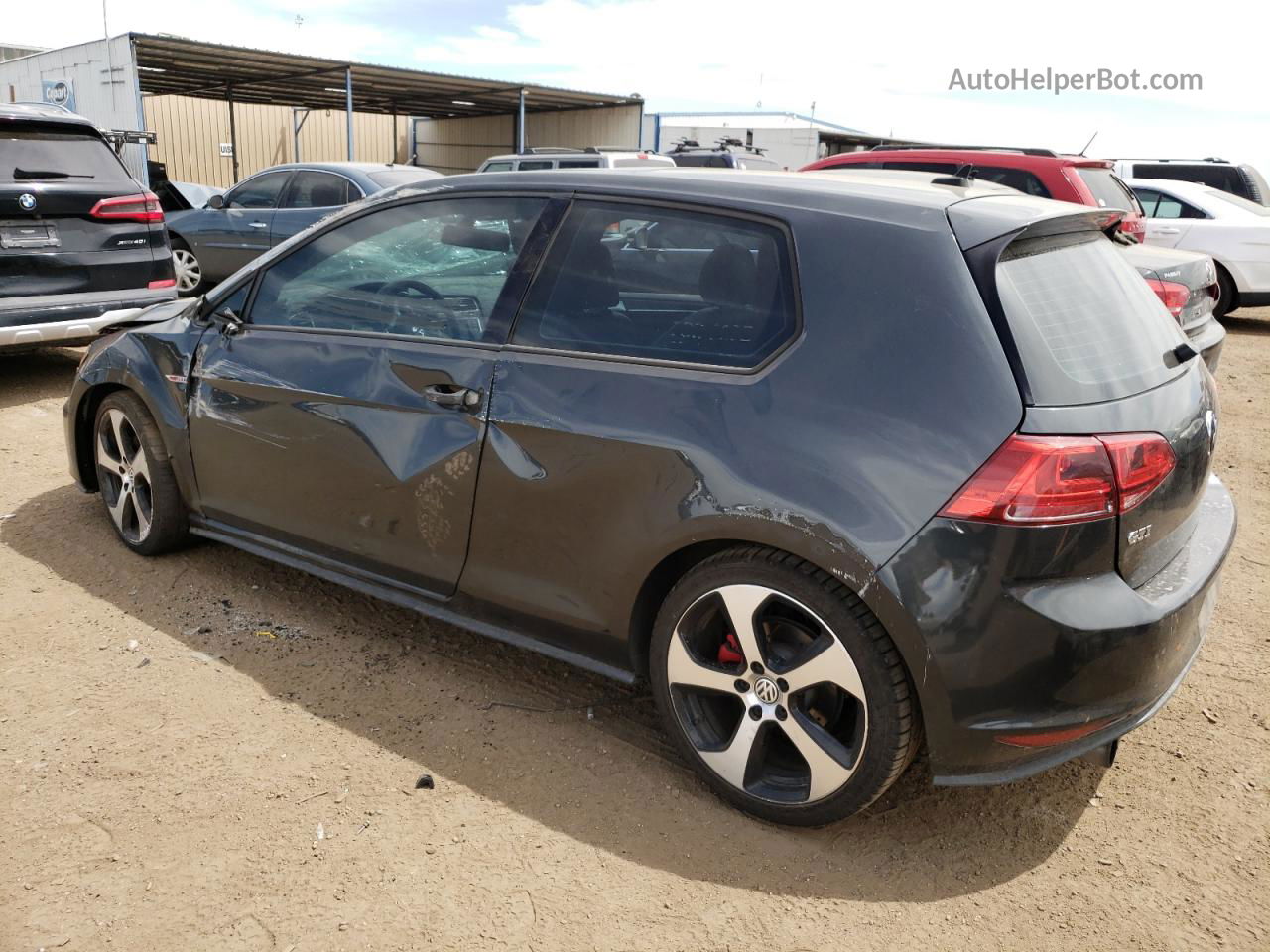 2015 Volkswagen Gti Gray vin: 3VWTT7AU3FM069136