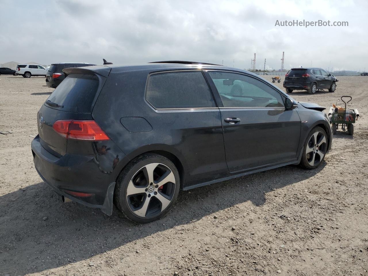 2015 Volkswagen Gti  Black vin: 3VWTT7AU4FM074281