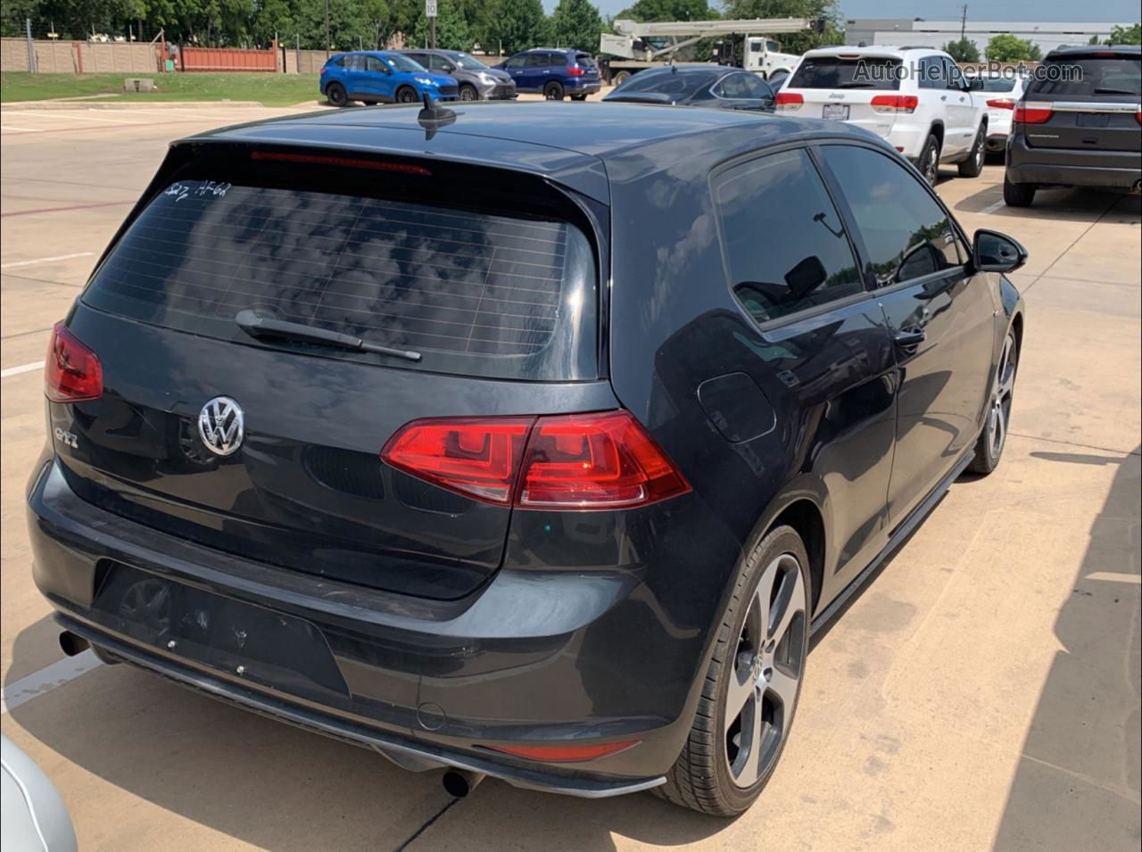 2015 Volkswagen Gti  Черный vin: 3VWTT7AU5FM050667