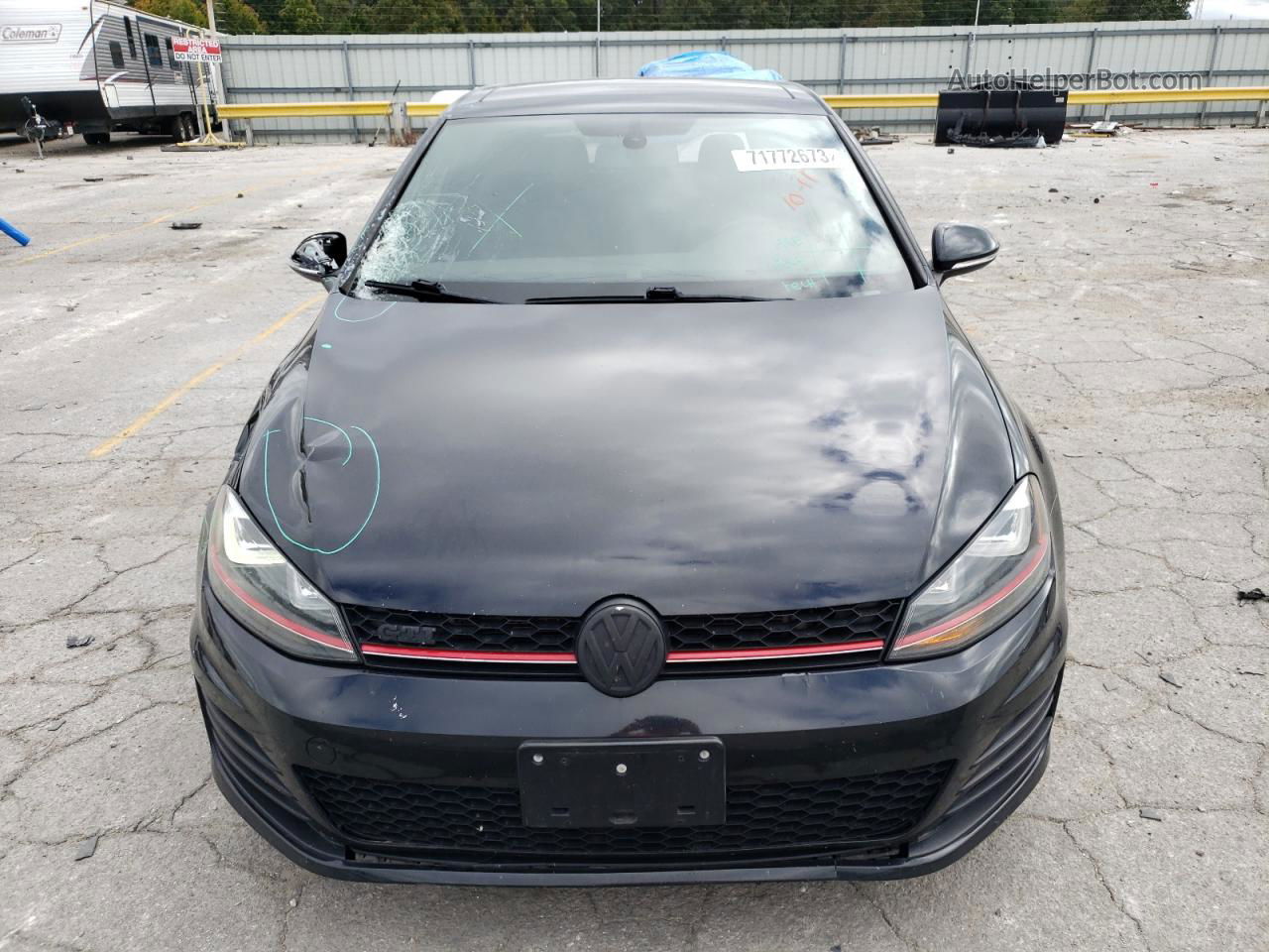 2015 Volkswagen Gti  Черный vin: 3VWTT7AU6FM026829