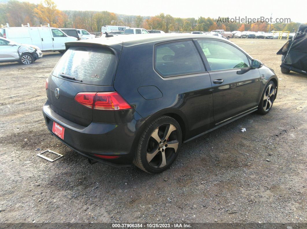 2015 Volkswagen Golf Gti S Черный vin: 3VWTT7AU6FM085055