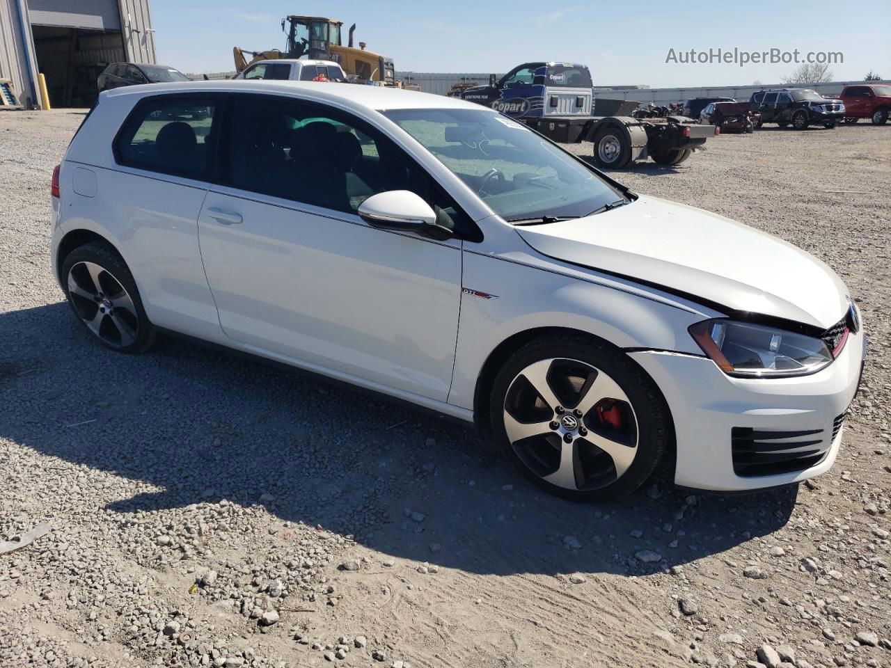 2017 Volkswagen Gti S White vin: 3VWTT7AUXHM004965