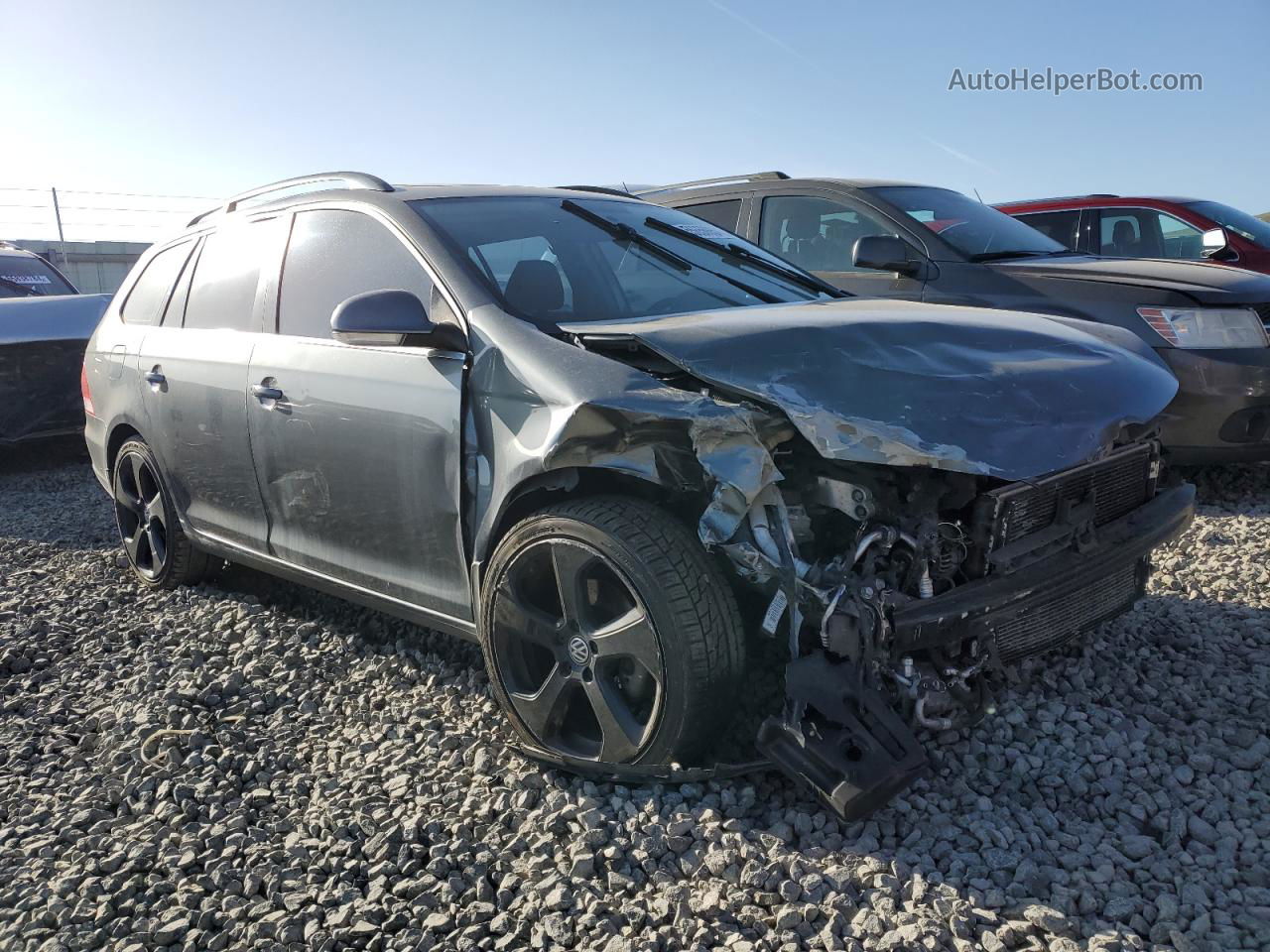 2009 Volkswagen Jetta Se Gray vin: 3VWTZ71K29M296724