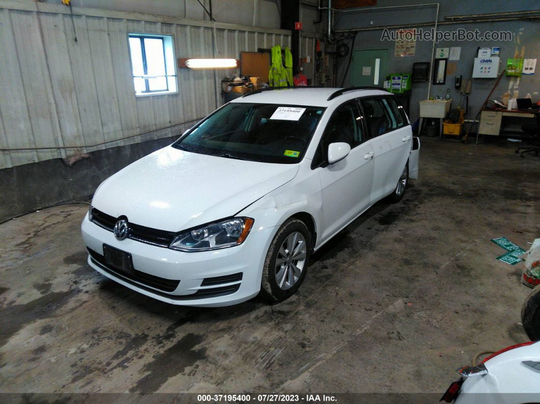 2017 Volkswagen Golf Sportwagen S White vin: 3VWU17AU0HM538955