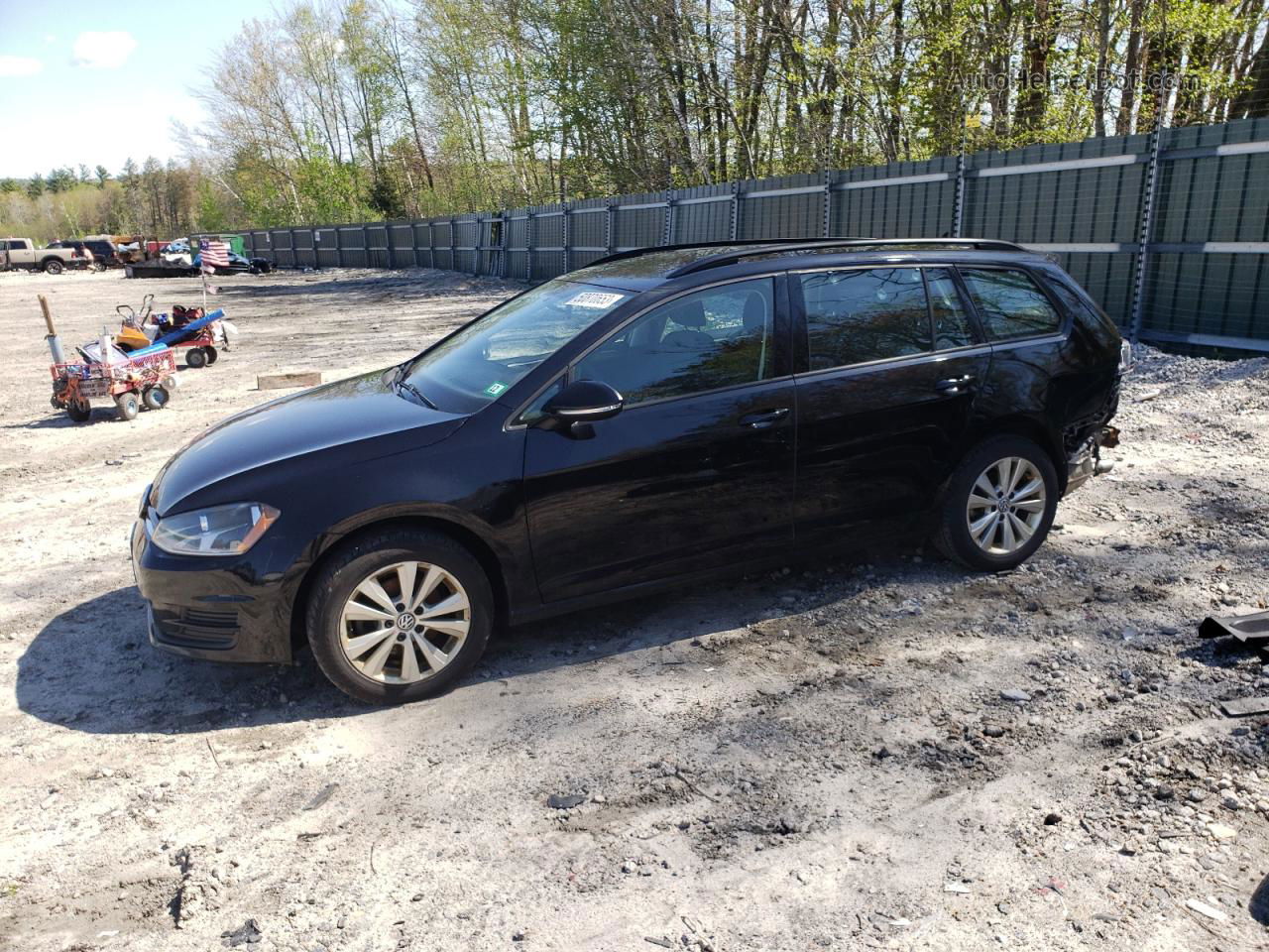 2017 Volkswagen Golf Sportwagen S Black vin: 3VWU17AU1HM529116