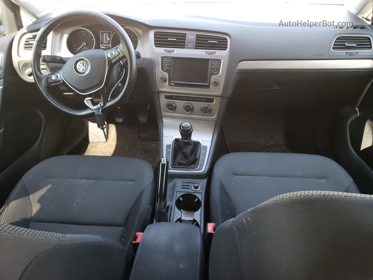 2017 Volkswagen Golf Sportwagen S Черный vin: 3VWU17AU1HM529116