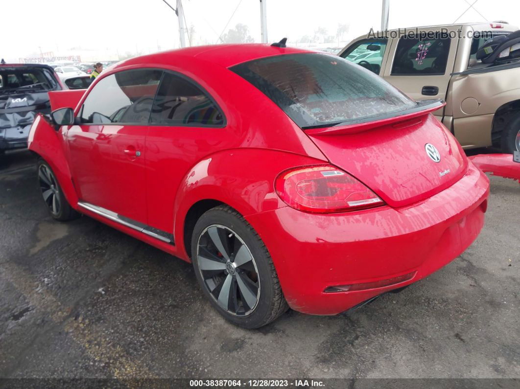 2014 Volkswagen Beetle 2.0t R-line Red vin: 3VWVS7AT0EM659733