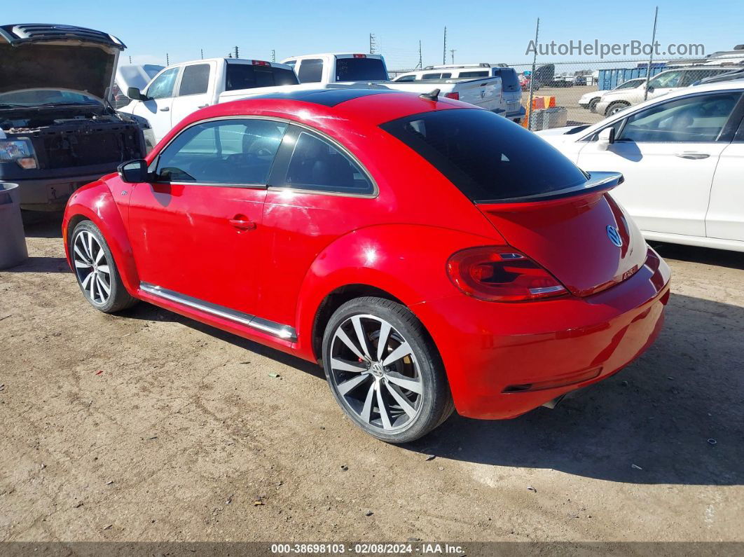 2014 Volkswagen Beetle 2.0t R-line Red vin: 3VWVS7AT3EM602295