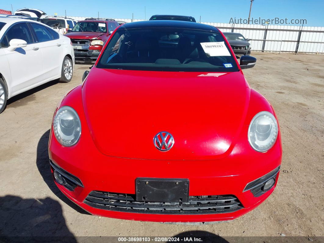 2014 Volkswagen Beetle 2.0t R-line Red vin: 3VWVS7AT3EM602295