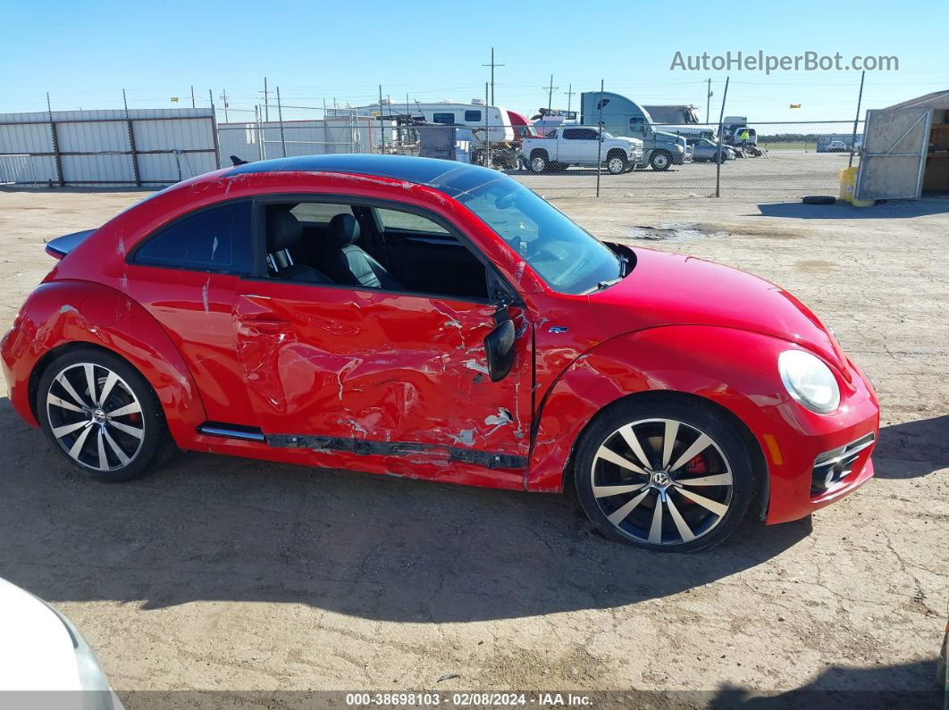 2014 Volkswagen Beetle 2.0t R-line Red vin: 3VWVS7AT3EM602295