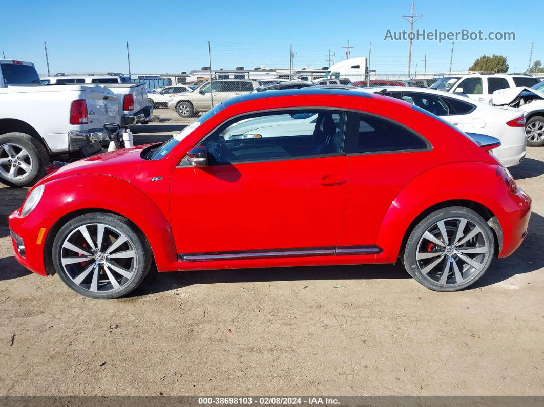 2014 Volkswagen Beetle 2.0t R-line Red vin: 3VWVS7AT3EM602295