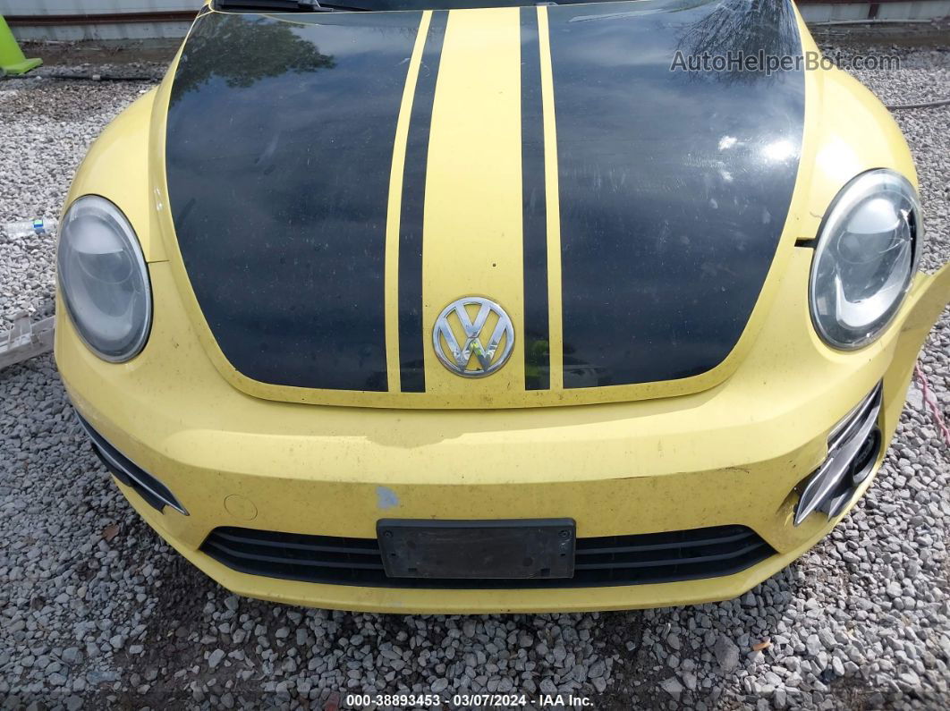 2014 Volkswagen Beetle 2.0t Gsr Yellow vin: 3VWVS7AT4EM615721