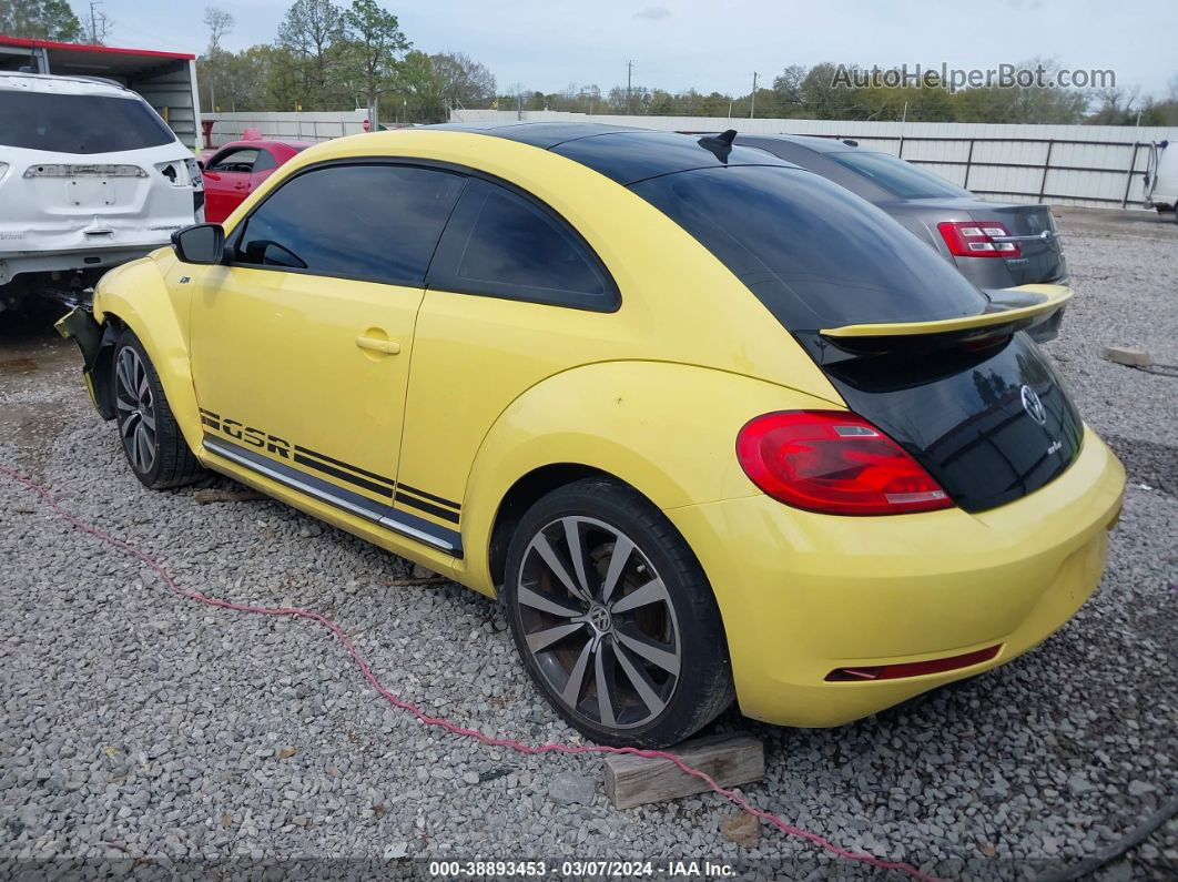 2014 Volkswagen Beetle 2.0t Gsr Yellow vin: 3VWVS7AT4EM615721