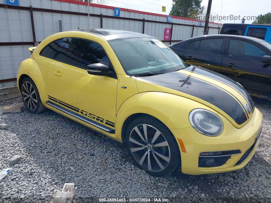 2014 Volkswagen Beetle 2.0t Gsr Yellow vin: 3VWVS7AT4EM615721