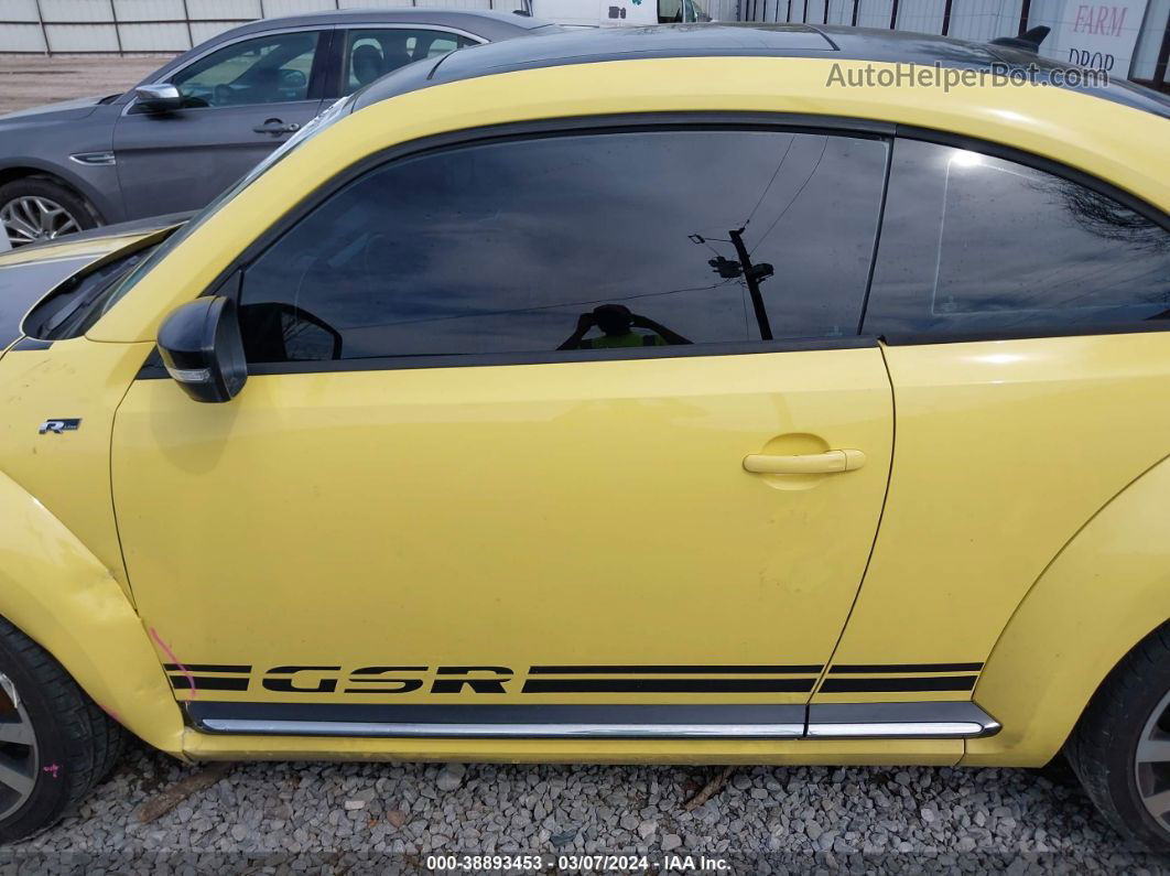 2014 Volkswagen Beetle 2.0t Gsr Желтый vin: 3VWVS7AT4EM615721