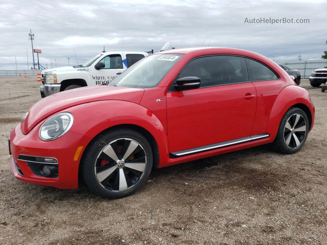 2014 Volkswagen Beetle Turbo Red vin: 3VWVS7AT8EM611185