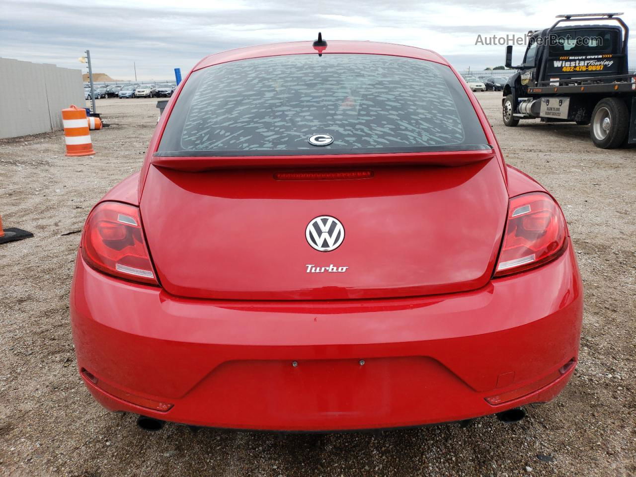 2014 Volkswagen Beetle Turbo Red vin: 3VWVS7AT8EM611185