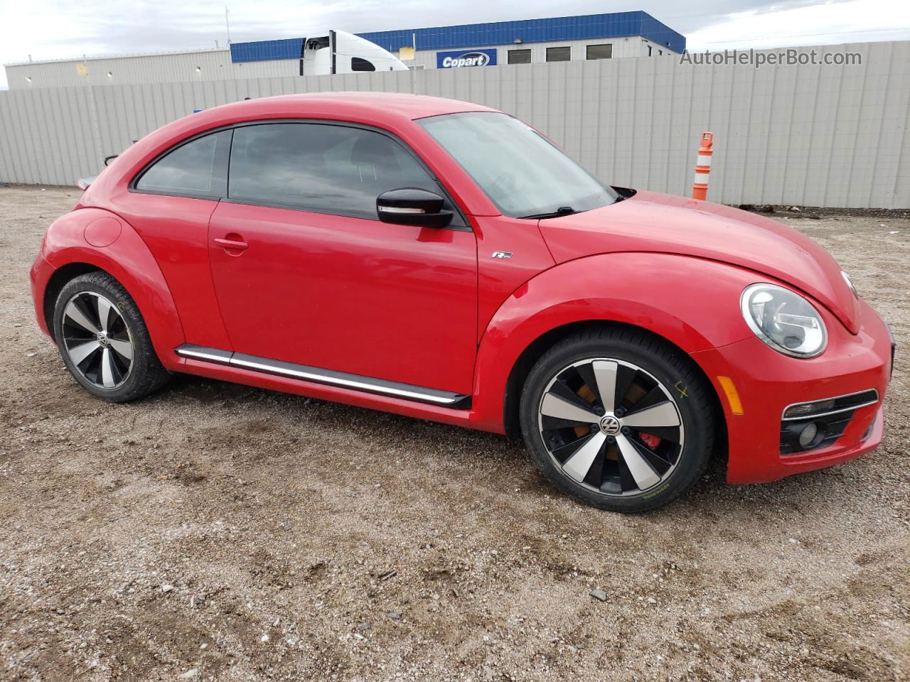 2014 Volkswagen Beetle Turbo Red vin: 3VWVS7AT8EM611185