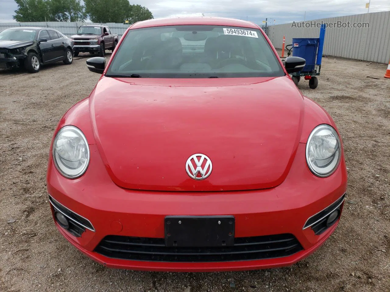 2014 Volkswagen Beetle Turbo Red vin: 3VWVS7AT8EM611185