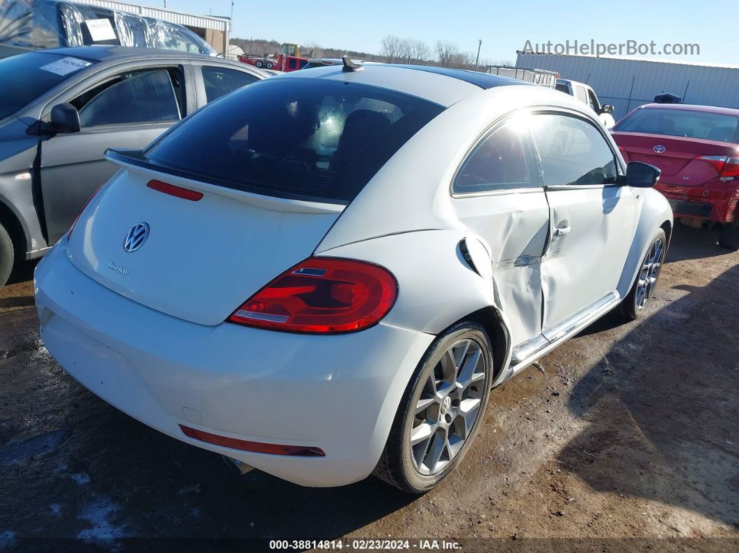 2014 Volkswagen Beetle 2.0t R-line White vin: 3VWVS7AT9EM629033